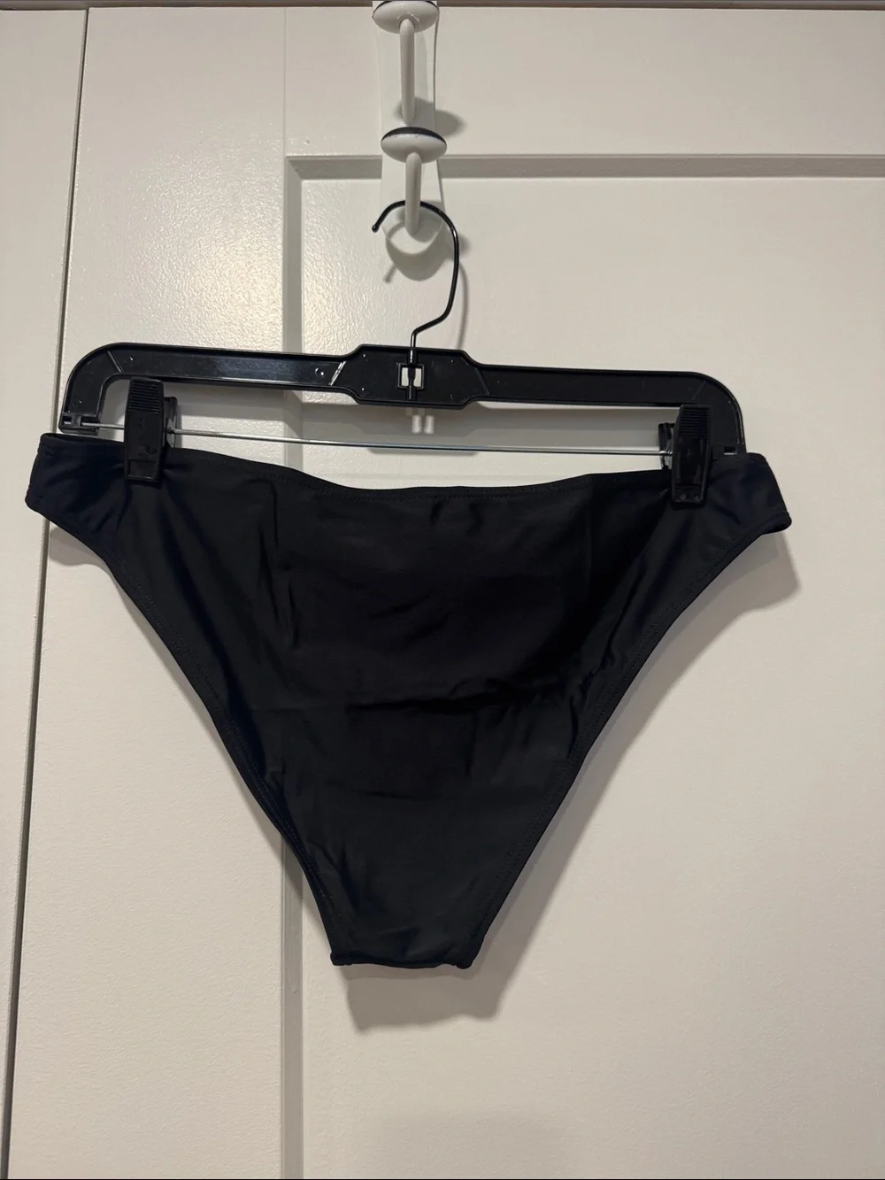 Black Gathered Front Tankini Top